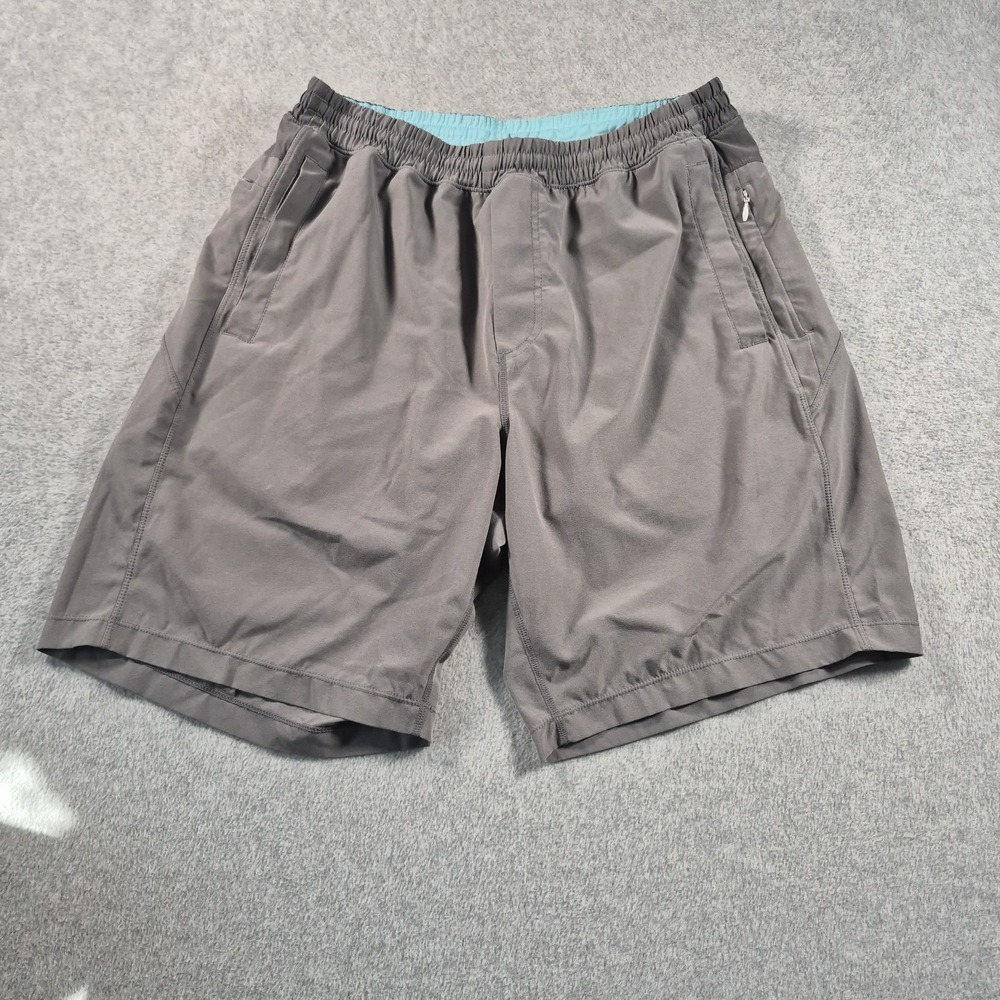 Birddogs boomstick Gym Shorts Mens XL Gray Built-in Liner Zipper Pockets
